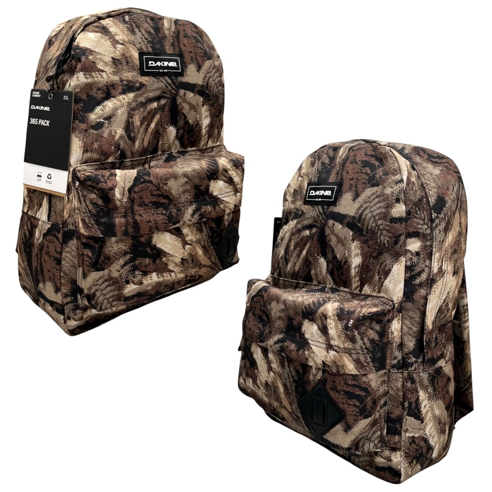 Dakine 365 Unisex Backpack Bracken Fern-White 21L 18X12X8 Fits 15" Laptop Brown